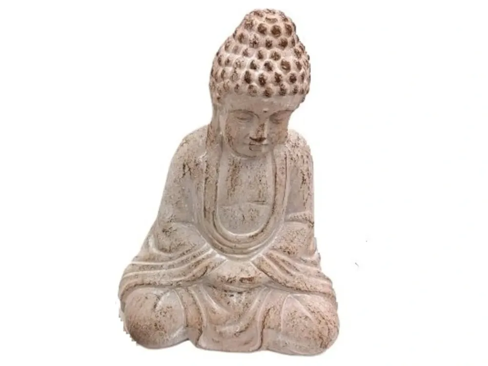 Decofinder Figur Buddha Sumana Sand Beige | Schubiger Möbel