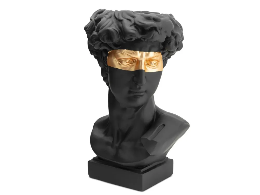 Abhika Figur Adonis Schwarz/gold H: 64 cm  | Schubiger Möbel