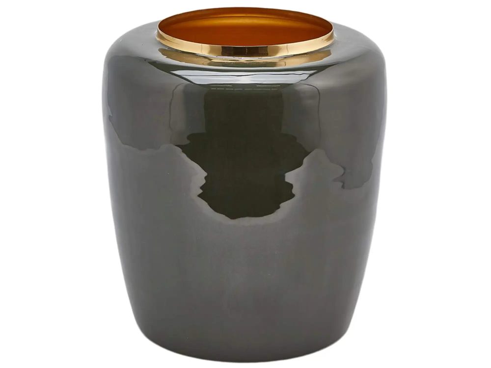 Edg Vase Waterproof Teal H: 35 cm  | Schubiger Möbel