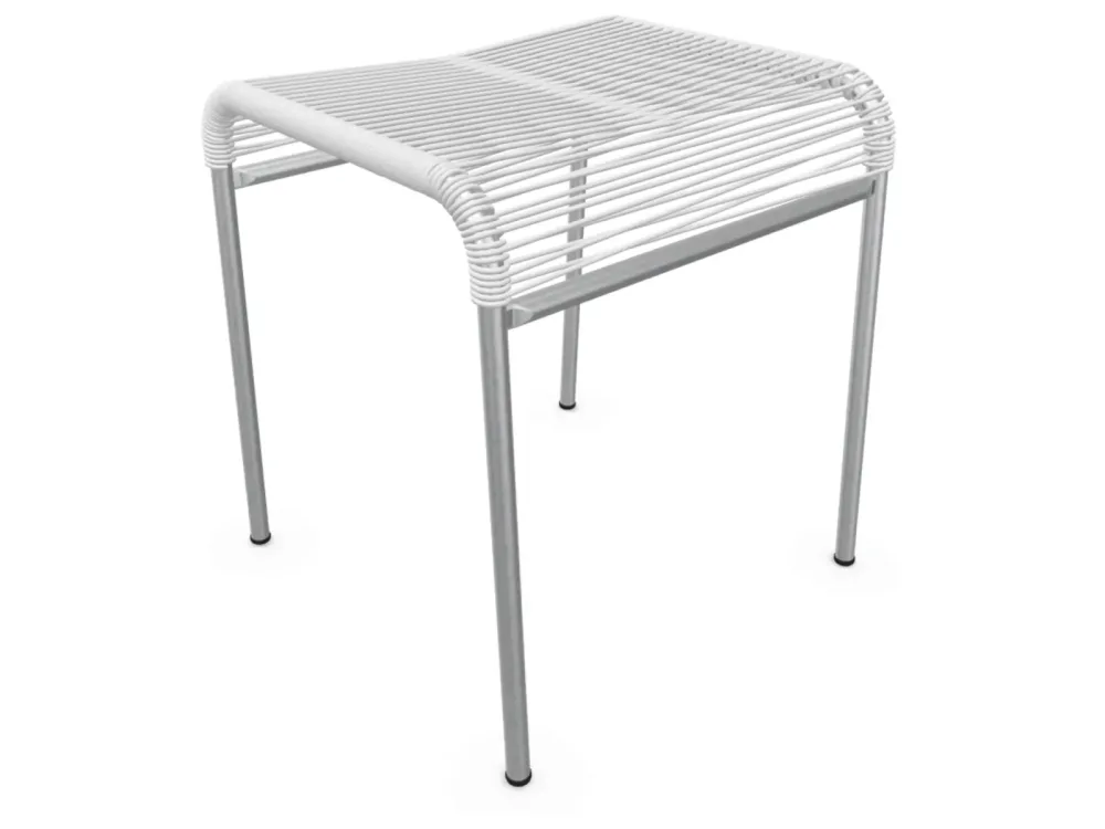 Schaffner Spaghetti-Hocker Säntis Hoch Feuerverzinkt Weiss | Schubiger Möbel
