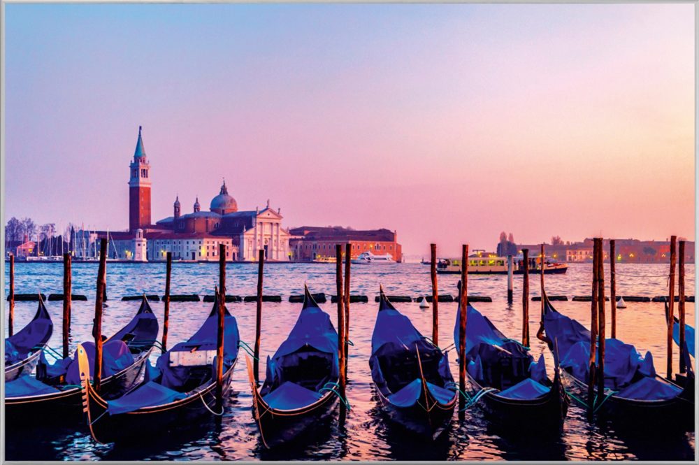 image LAND Bild mit Rahmen Gondolieren in Venedig  | Schubiger Möbel