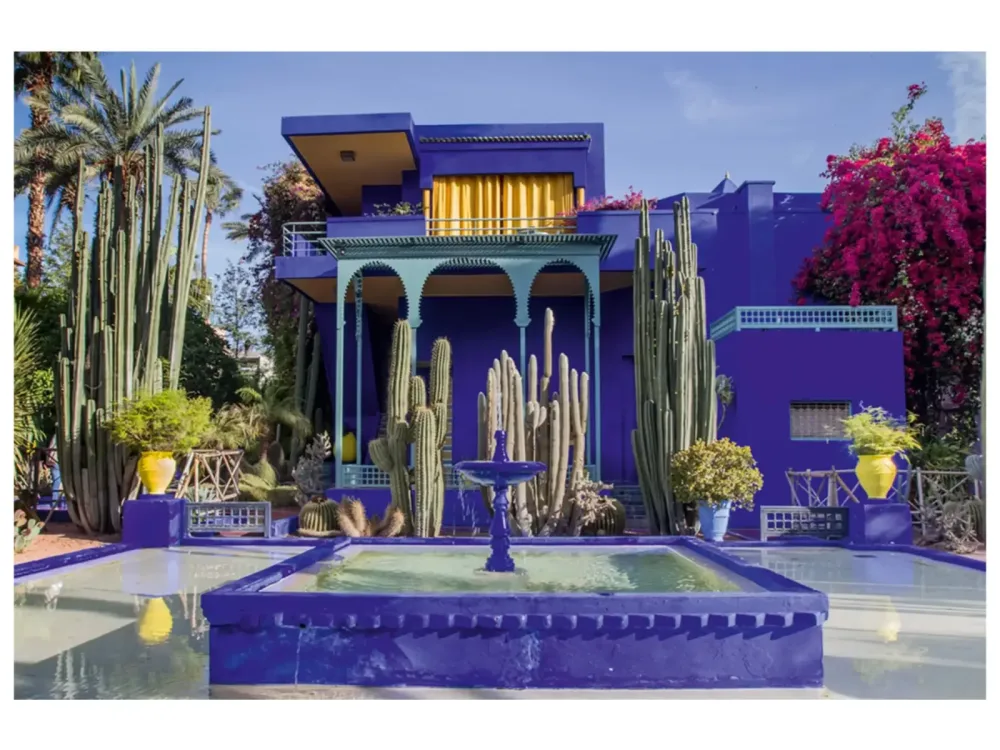 image LAND Digitaldruck auf Glas Garten in Marrakesch  | Schubiger Möbel