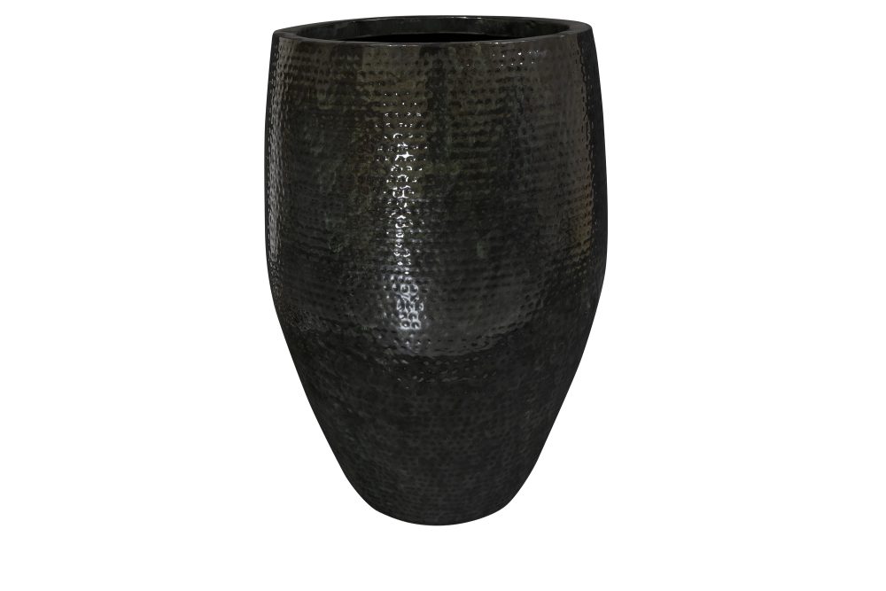 Decofinder Gefäss Thom, Metall, Schwarz H: 88 cm  | Schubiger Möbel