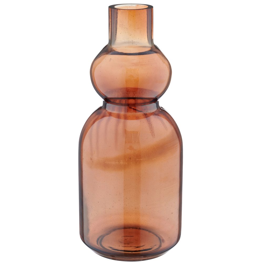 Gasper Vase Luster Finish, Glas, Zimt  | Schubiger Möbel
