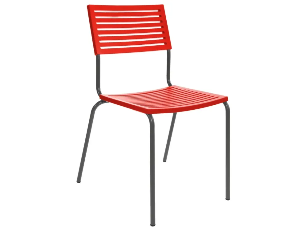Schaffner Gartenstuhl Lamello Rot | Schubiger Möbel