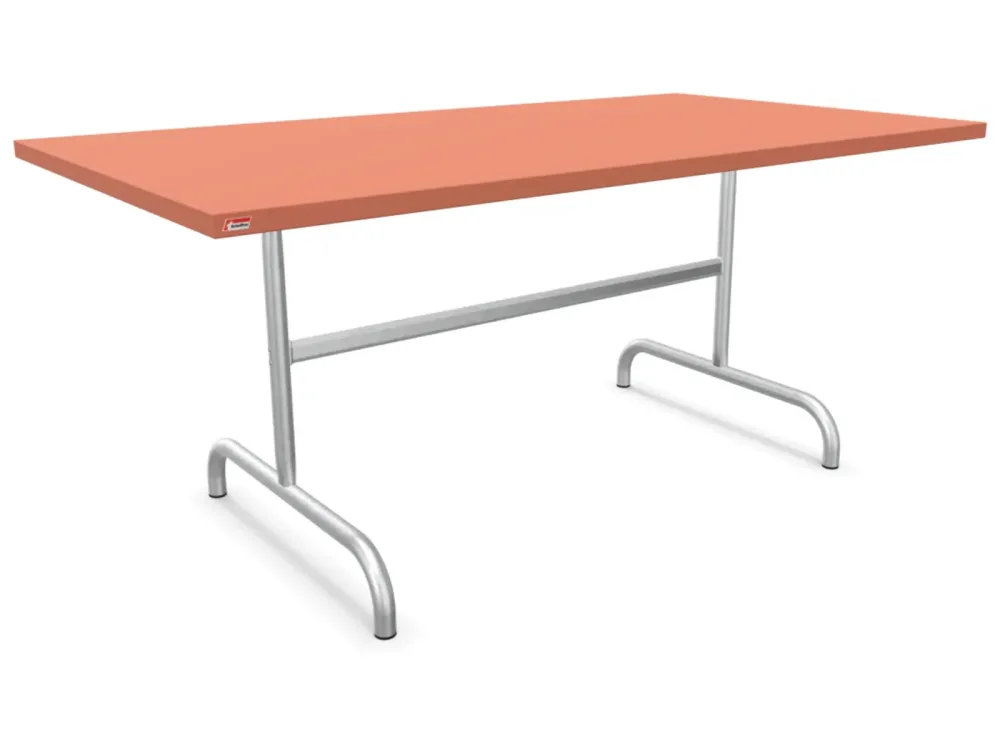 Schaffner Metall-Tisch Säntis Feuerverzinkt Braun | Schubiger Möbel