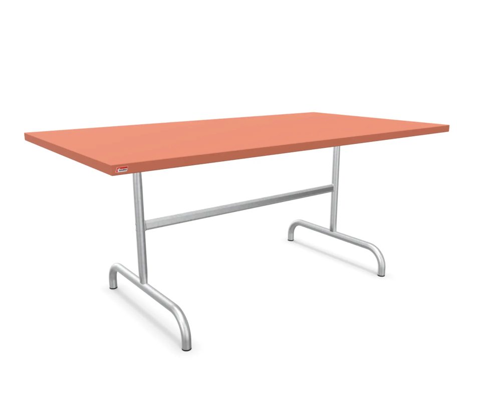 Schaffner Metall-Tisch Säntis Feuerverzinkt Braun | Schubiger Möbel