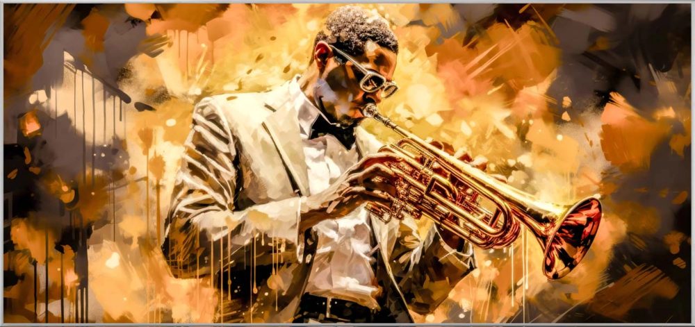 image LAND Bild mit Rahmen Golden Sounds  | Schubiger Möbel