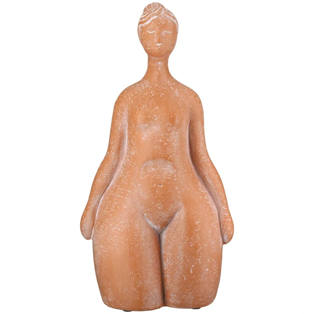Gilde Figur Marcelle Orange H: 34 cm  | Schubiger Möbel