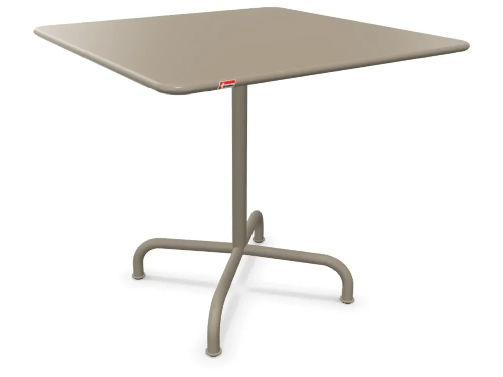 Schaffner Metall-Tisch Rigi Quadratisch Beige | Schubiger Möbel