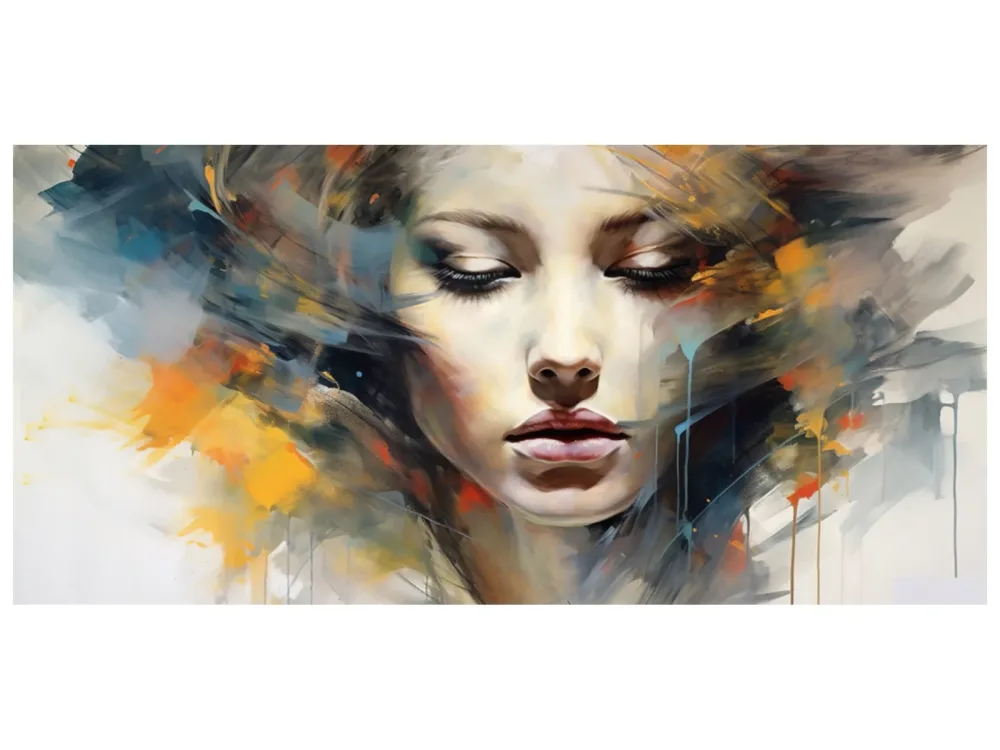 image LAND Alubild Colourful Shadow Girl  | Schubiger Möbel