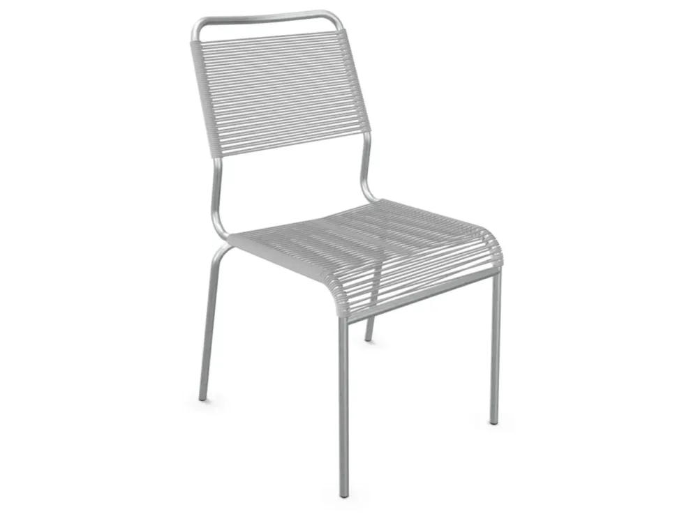 Schaffner Spaghetti-Stuhl Rigi Comfort Feuerverzinkt Weiss | Schubiger Möbel