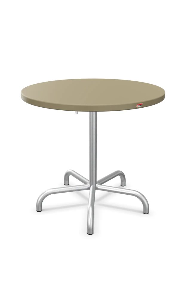 Schaffner Metall-Tisch Rigi Rund Feuerverzinkt Beige | Schubiger Möbel