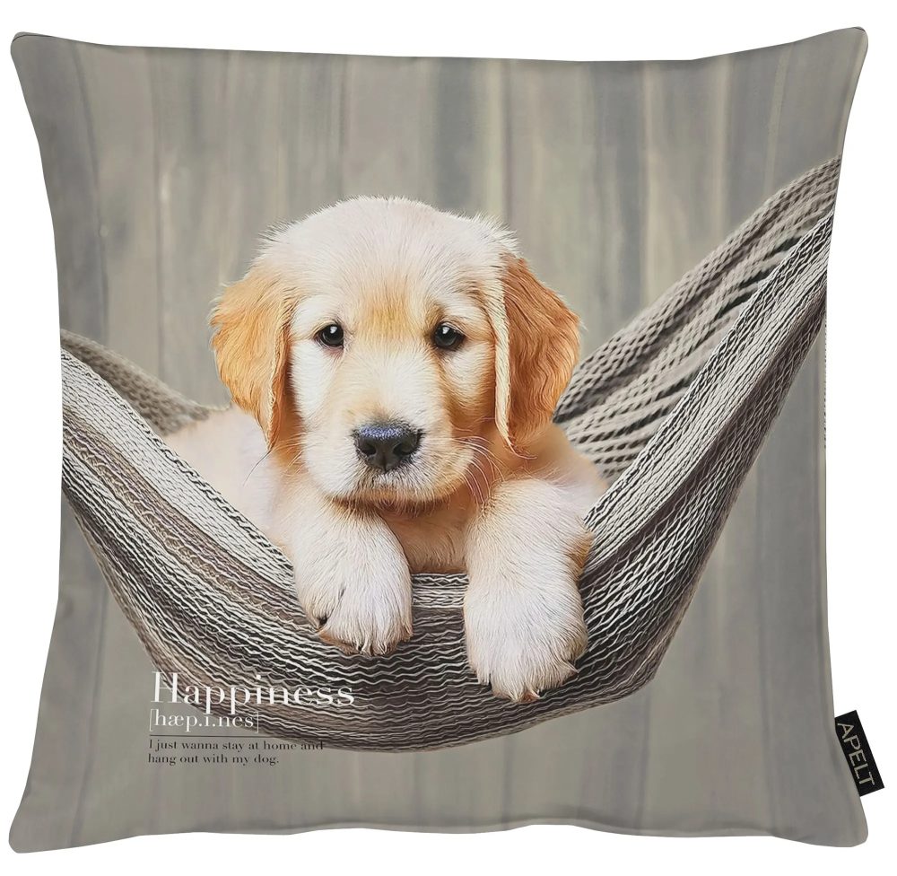 Apelt Kissenhülle Buddy Taupe 45x45 cm Braun | Schubiger Möbel
