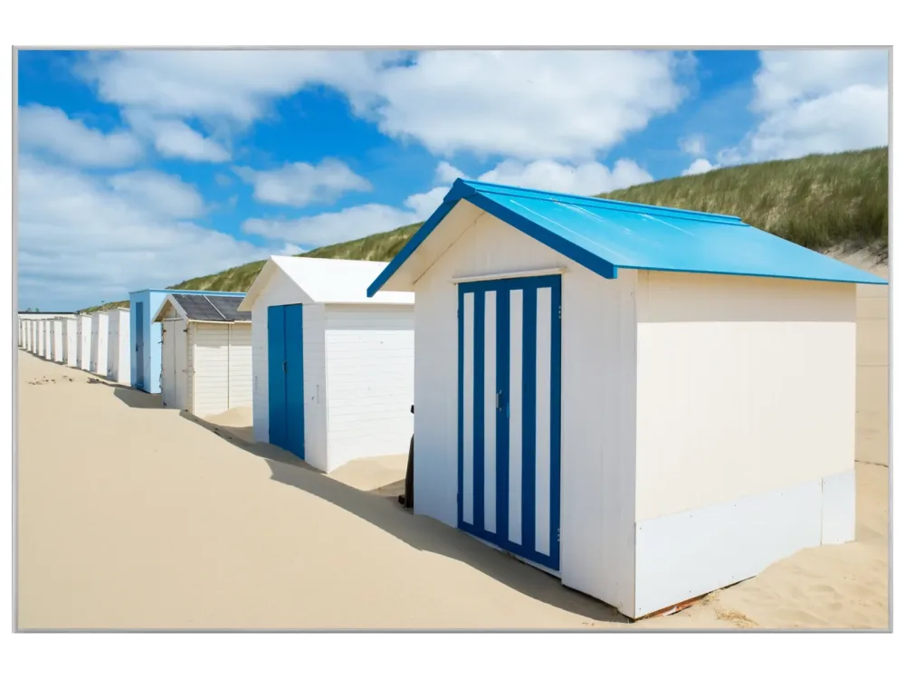 image LAND Bild mit Rahmen Strandhäuser 3  | Schubiger Möbel
