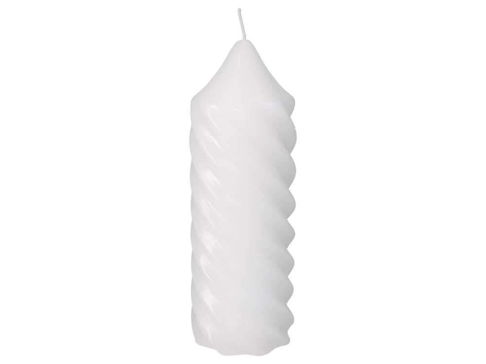 Kersten Kerze Spirale Weiss H: 20 cm  | Schubiger Möbel