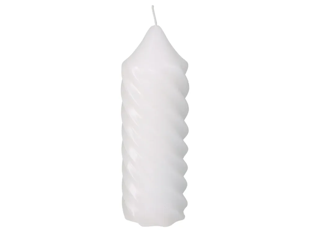 Kersten Kerze Spirale Weiss H: 20 cm  | Schubiger Möbel