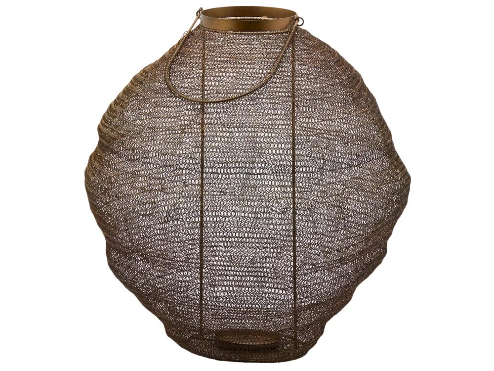 Edg Laterne Metallgeflecht Dunkel H: 55 cm  | Schubiger Möbel