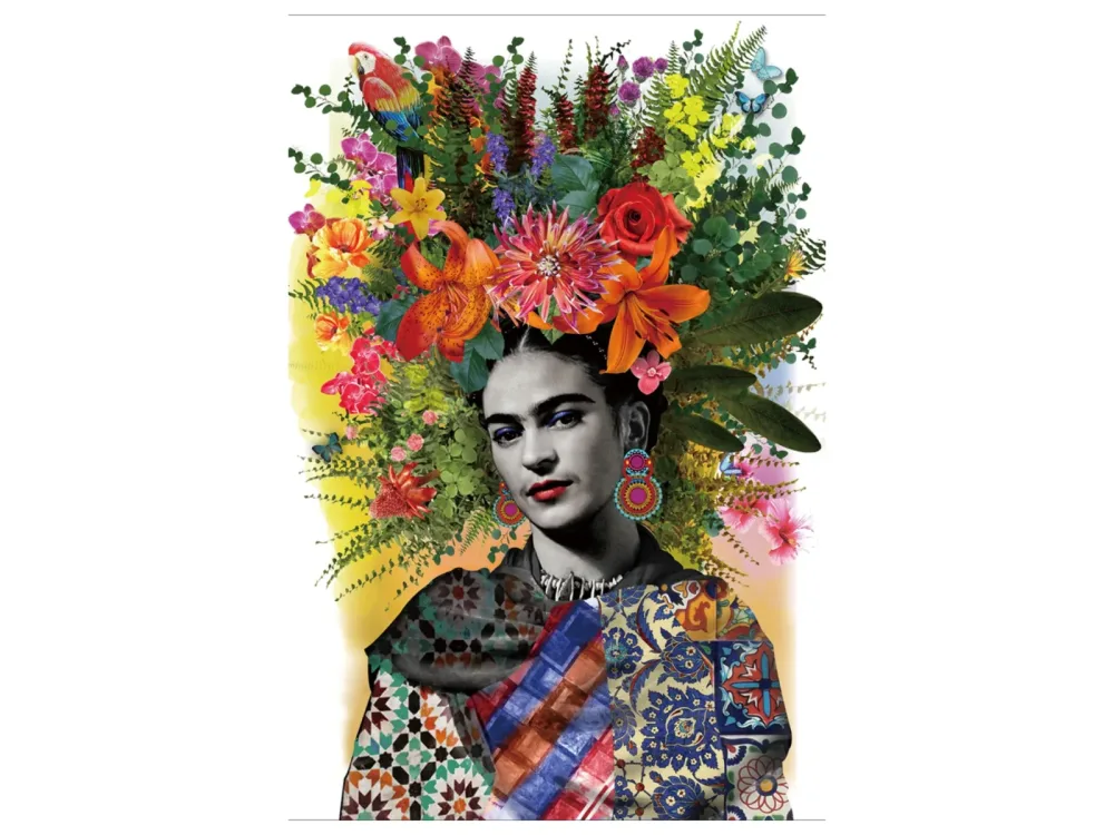image LAND Glasbild Mexico Flowers  | Schubiger Möbel