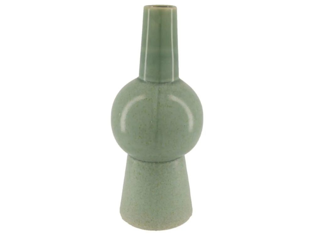 Dijk Vase Keramik, Blau-Grau H: 37 cm  | Schubiger Möbel