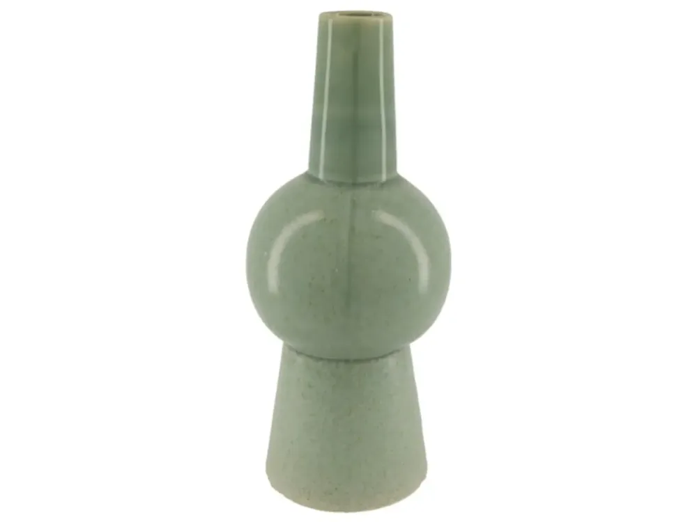 Dijk Vase Keramik, Blau-Grau H: 37 cm  | Schubiger Möbel