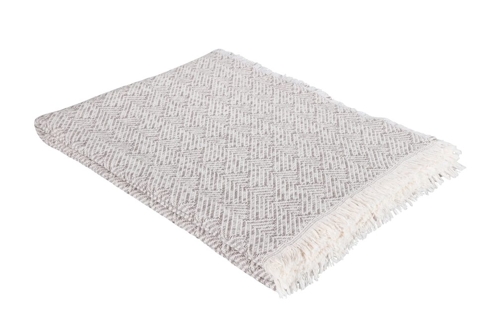 Eskitex AG Plaid Mykonos Taupe 140 x 200 cm  | Schubiger Möbel