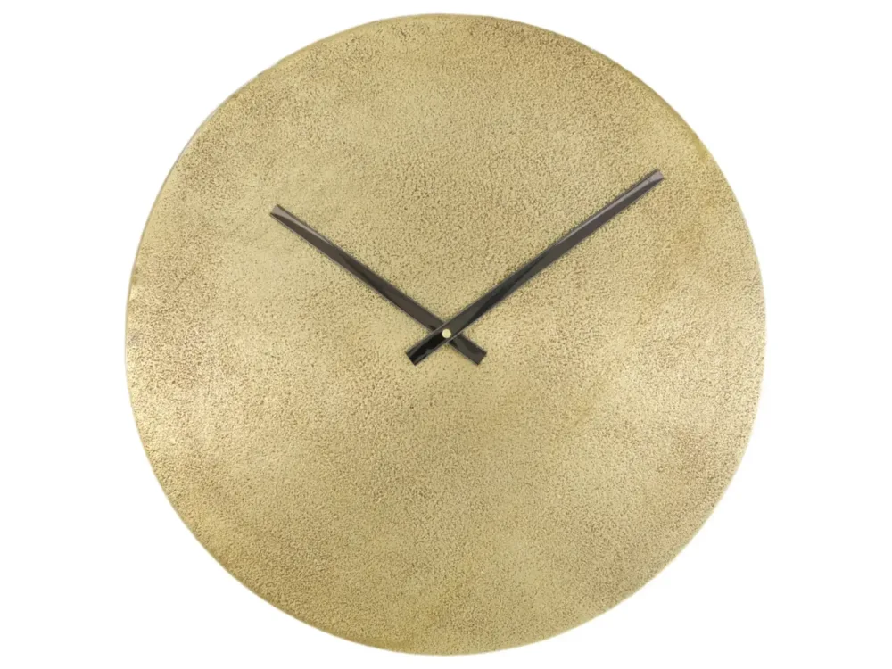 Decofinder Uhr Aurir, Aluminium, Antikmessing D: 38 cm  | Schubiger Möbel