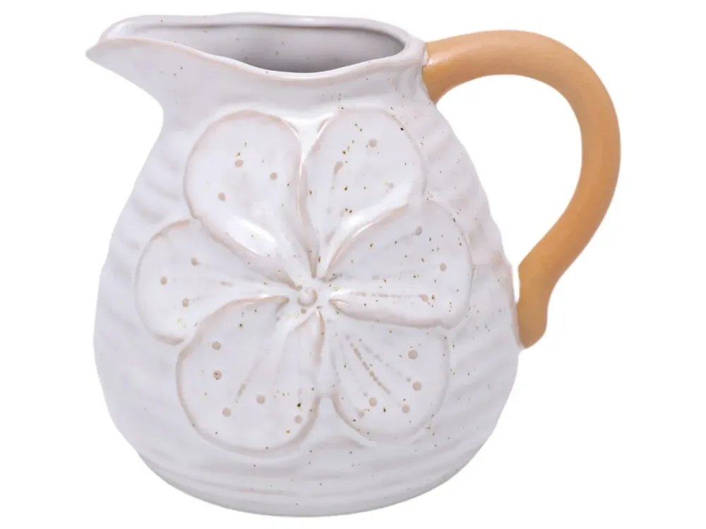 Decofinder Krug Kallimasia Keramik Weiss Weiss | Schubiger Möbel