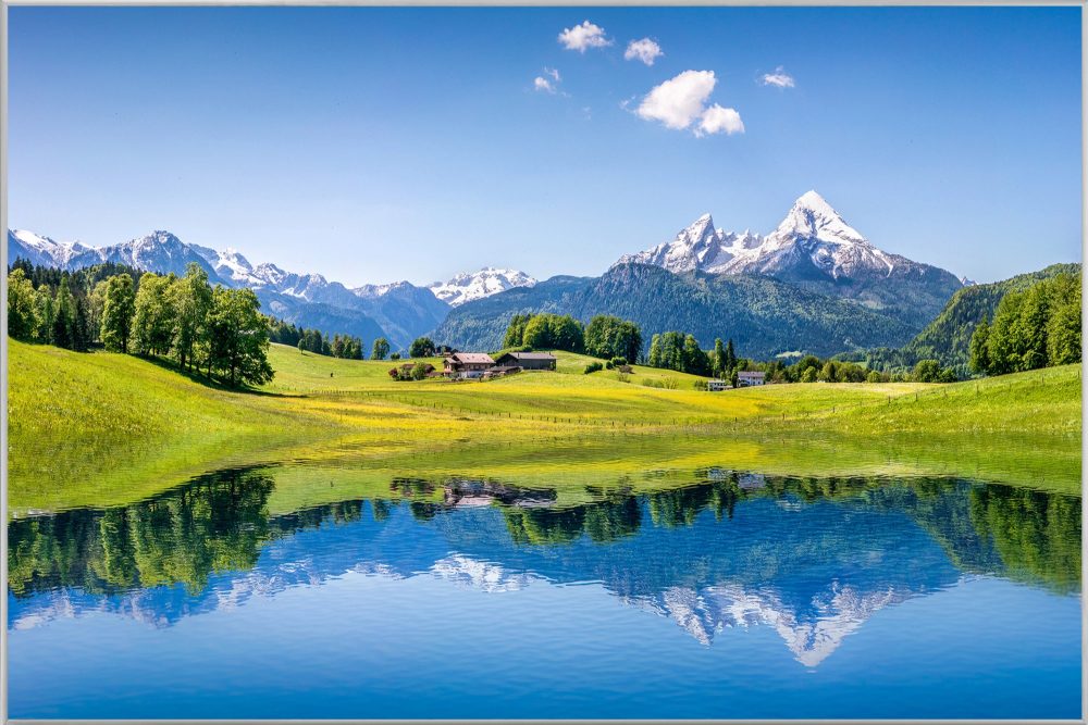 image LAND Bild mit Rahmen Alpensee  | Schubiger Möbel