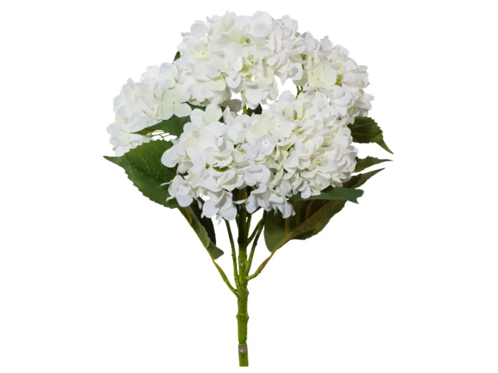 Gasper Kunstblumen Hortensienstamm Weiss Weiss | Schubiger Möbel