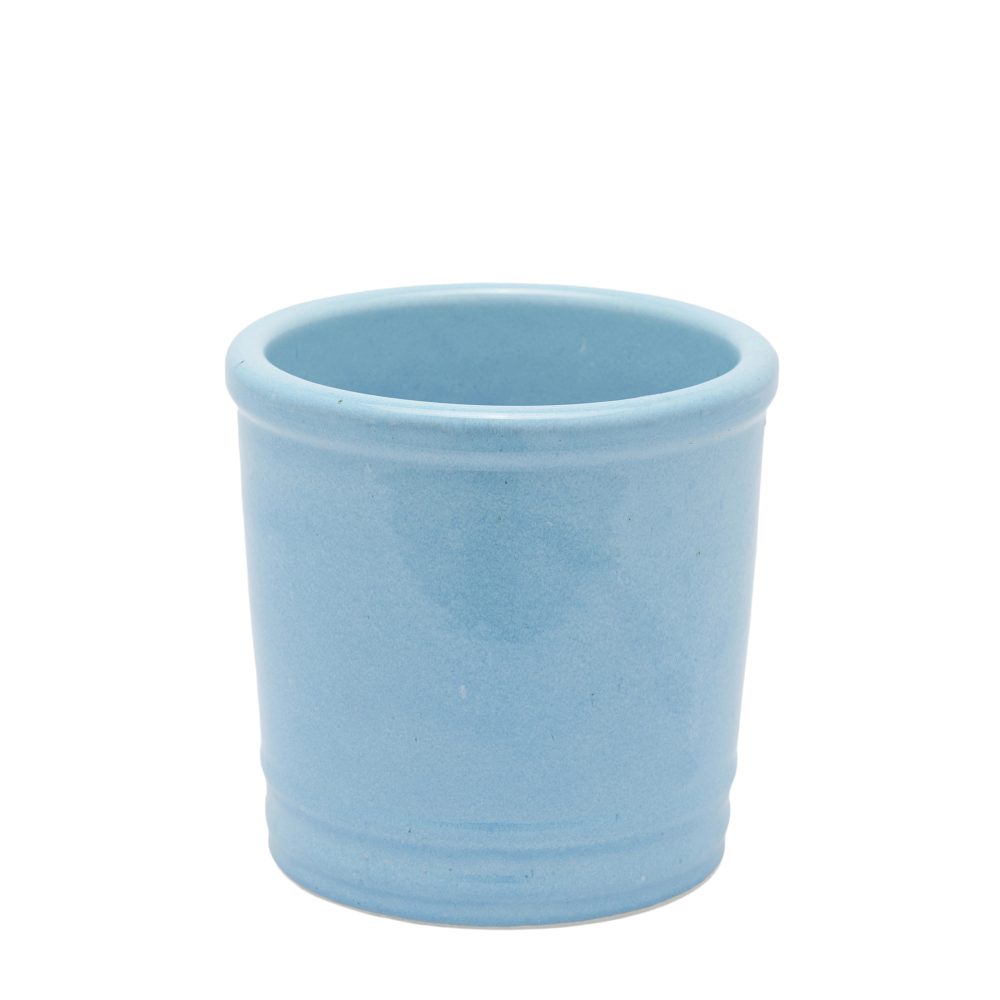 Edg Pflanzengefäss Übetopf Keramik Hellblau H: 18 cm  | Schubiger Möbel