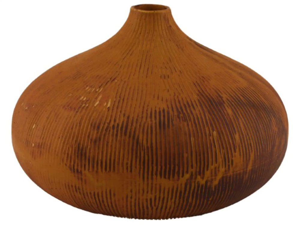 Dijk Vase Keramik, Braun H: 20 cm  | Schubiger Möbel