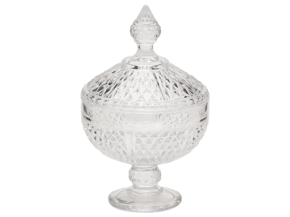Edg Bonboniere Auf Fuss Kristallglas H: 25 cm  | Schubiger Möbel