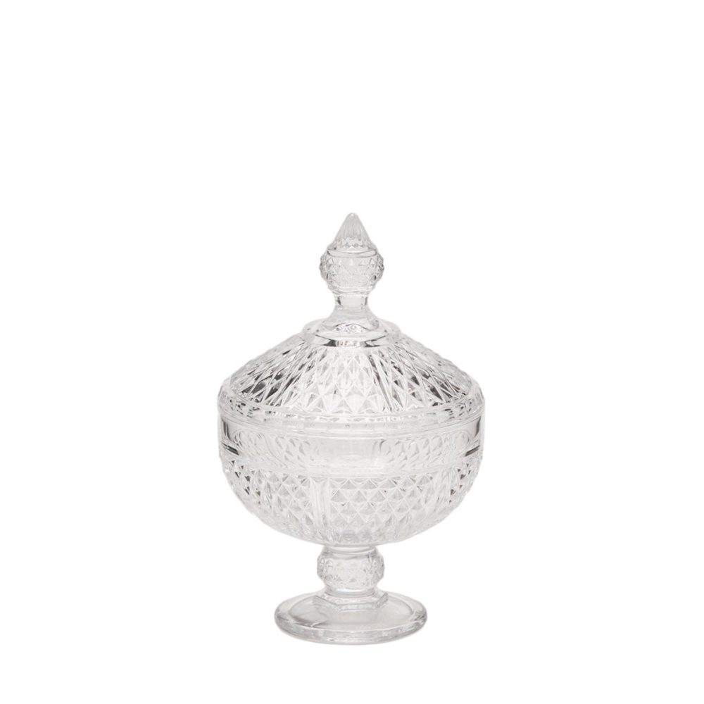 Edg Bonboniere Auf Fuss Kristallglas H: 25 cm  | Schubiger Möbel