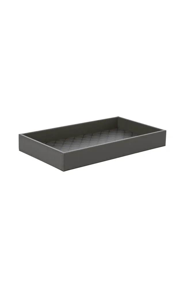 Joop Tablett Grösse m, Anthrazit/schwarz H: 4 cm  | Schubiger Möbel