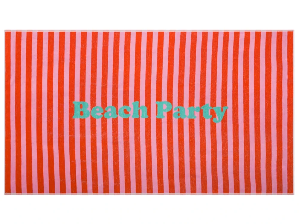 Sander AG Strandtuch Playa Beach Party, Dunkelorange 100 x 180 cm  | Schubiger Möbel
