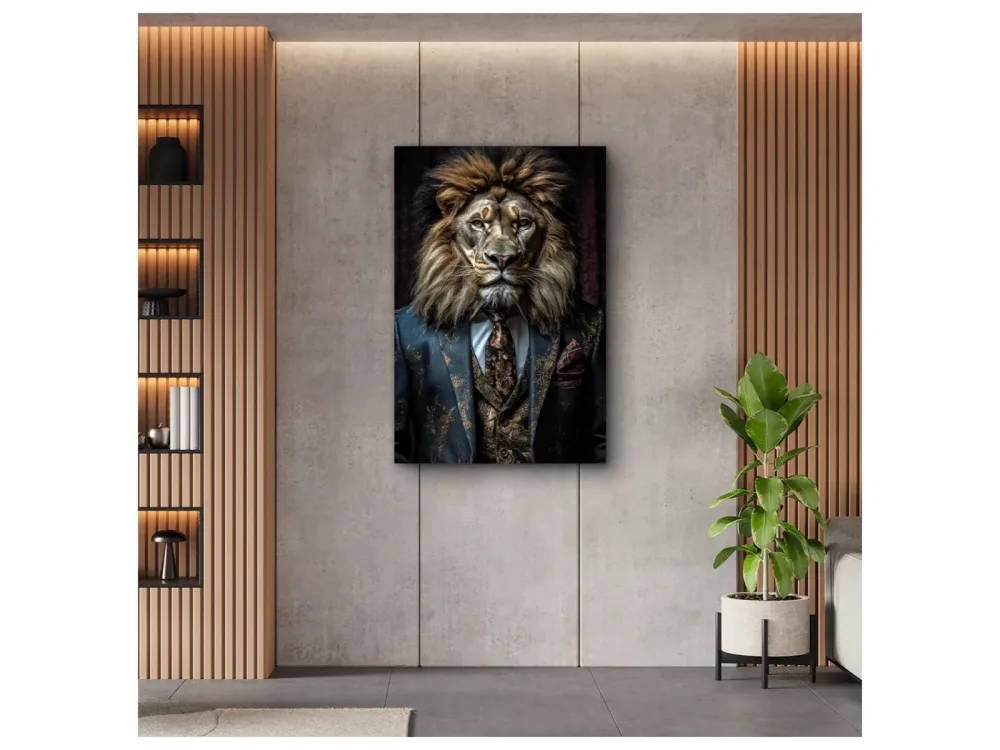 image LAND Alubild Stylish Lion  | Schubiger Möbel
