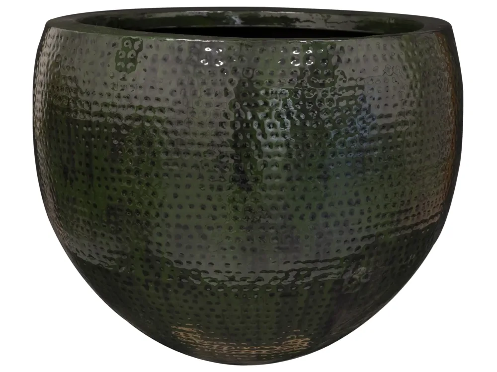 Decofinder Gefäss Thom, Metall, Waldgrün H: 56 cm  | Schubiger Möbel