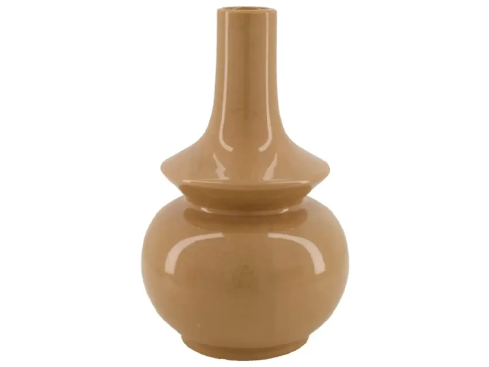 Dijk Vase Pagode, Braun H: 28 cm  | Schubiger Möbel