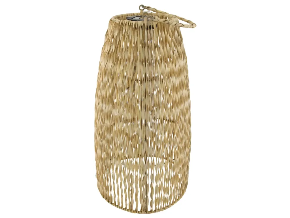 Decofinder Laterne Rattan, Natur-Schwarz  | Schubiger Möbel