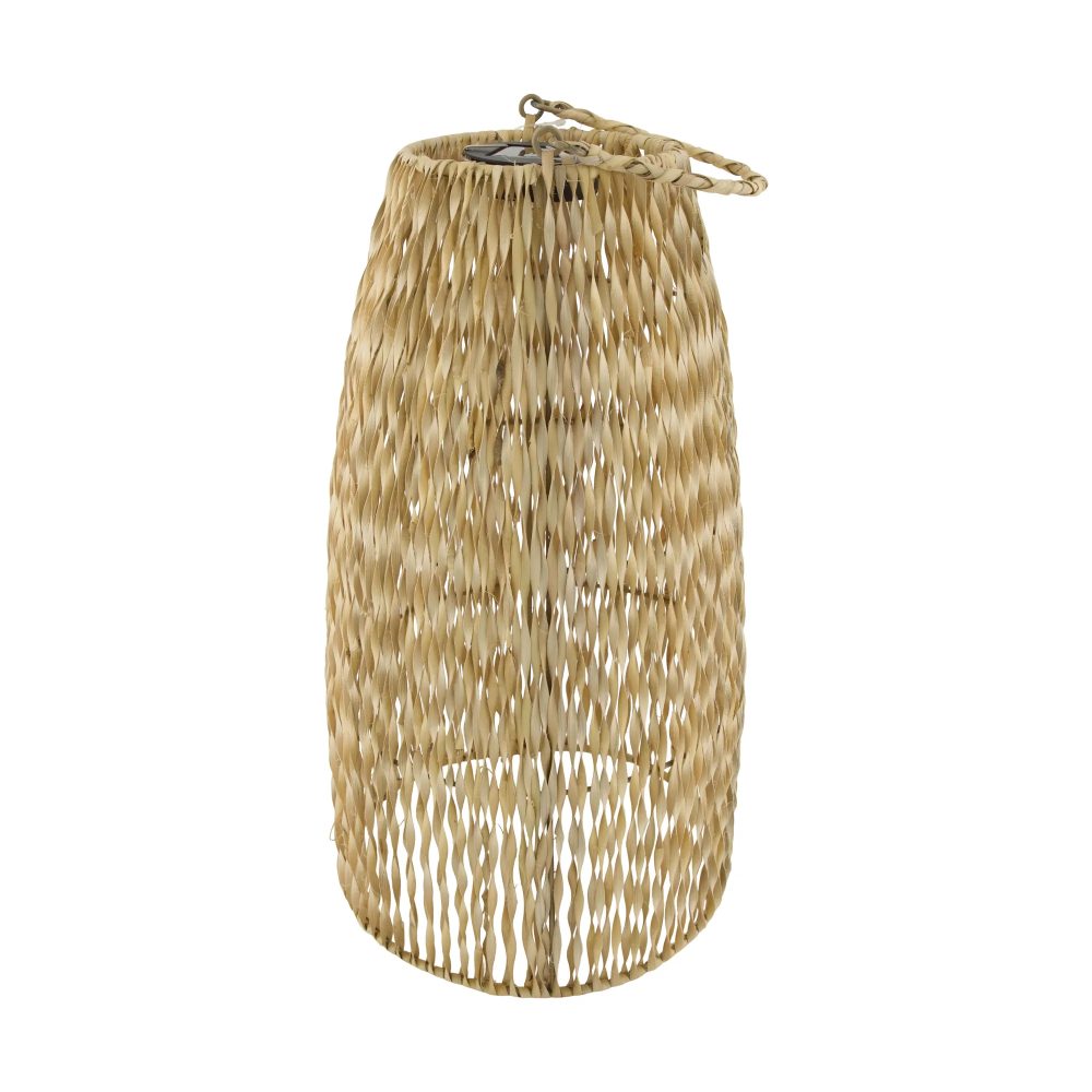 Decofinder Laterne Rattan, Natur-Schwarz  | Schubiger Möbel