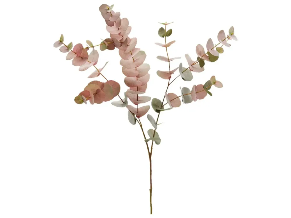 Edg Kunstblume Eukalyptus Grün,rosa H: 100 cm Rosa | Schubiger Möbel