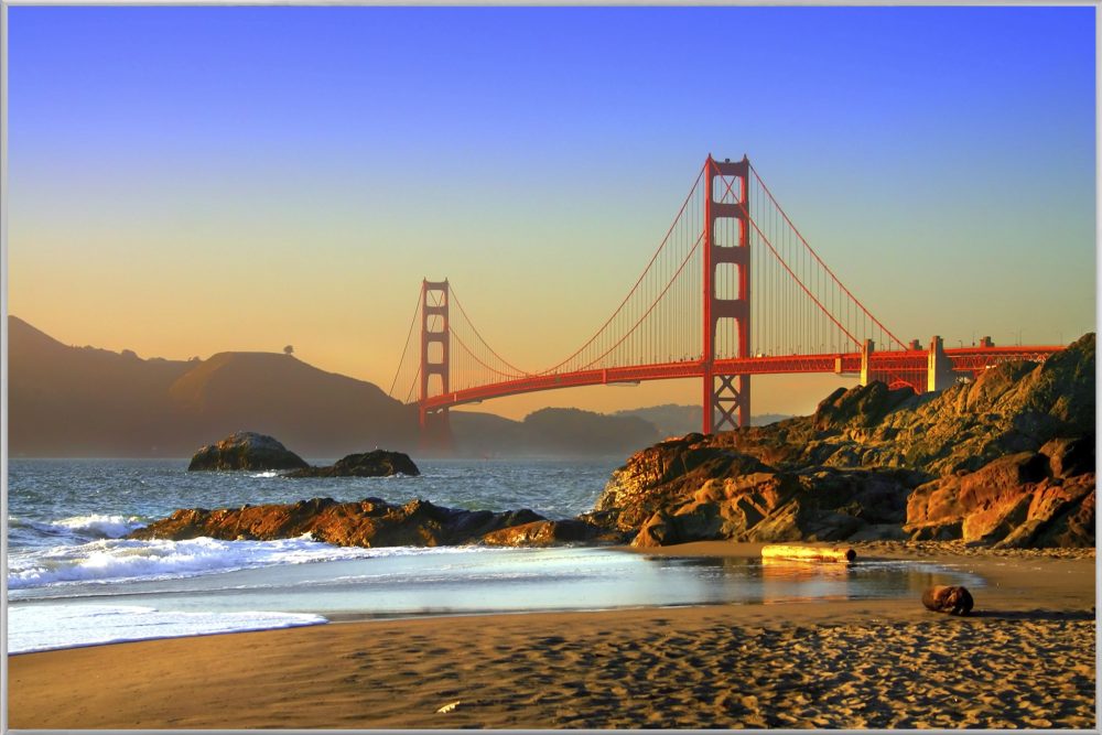 image LAND Bild mit Rahmen Golden Gate  | Schubiger Möbel