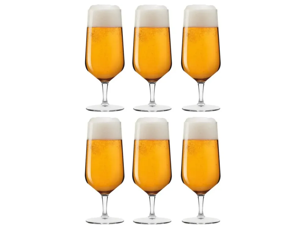 Alltron Bierglas Puccini 330 ml, 6 Stück Transparent | Schubiger Möbel