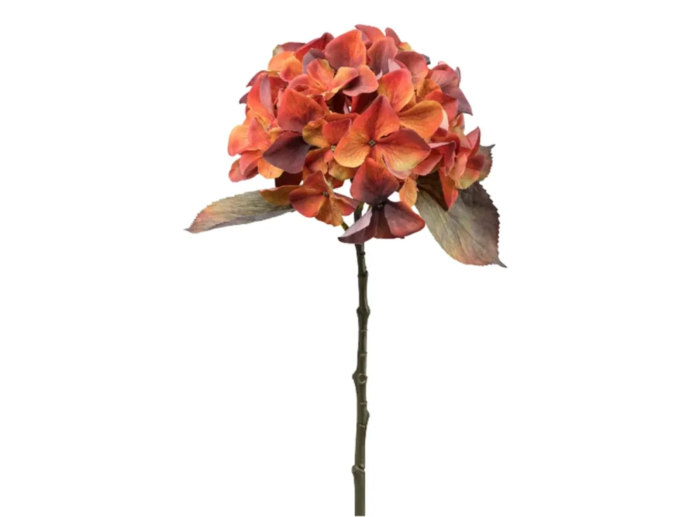 Gasper Kunstblume Hortensie Orange H: 48 cm  | Schubiger Möbel