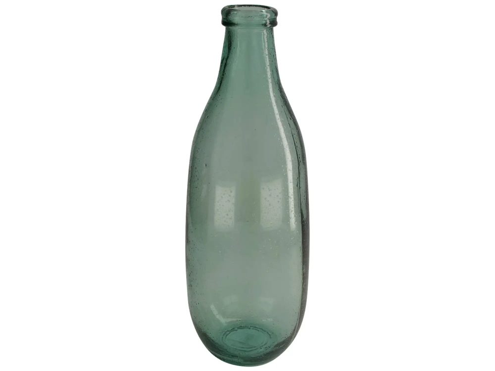 Decofinder Flasche Glas Hellgrün H: 40 cm  | Schubiger Möbel