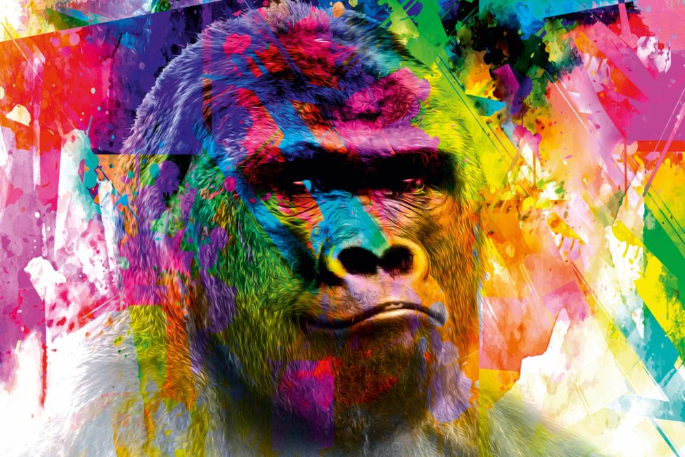 image LAND Canvas Pop Art Gorilla  | Schubiger Möbel