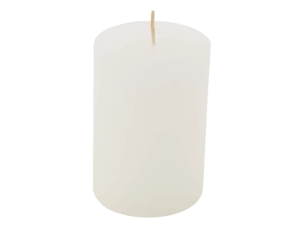 Kaheku Kerze Weiss 10 cm Weiss | Schubiger Möbel