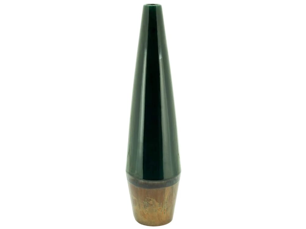 Abhika Vase Keramik Dunkelgrün H: 62 cm  | Schubiger Möbel