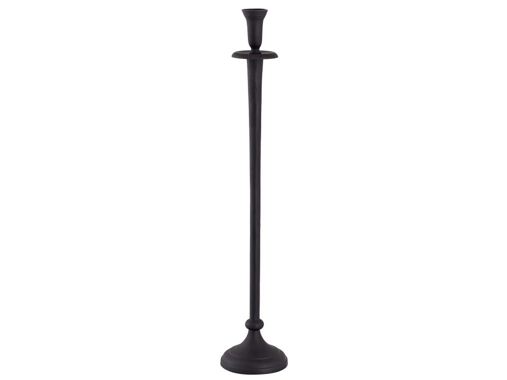 Decofinder Kerzenständer Aluminium Schwarz H: 67 cm  | Schubiger Möbel